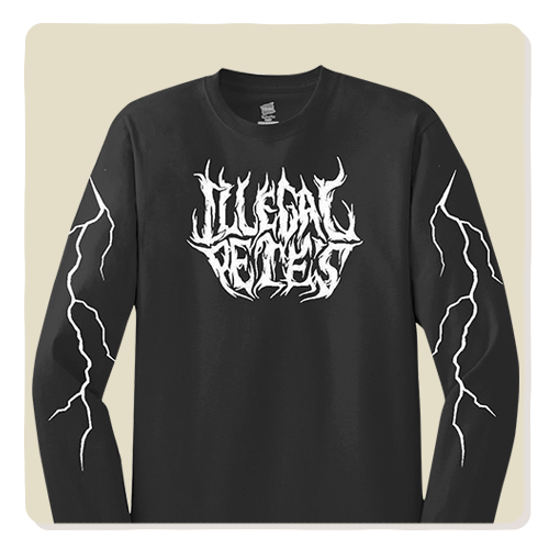 Black metal long 2024 sleeve